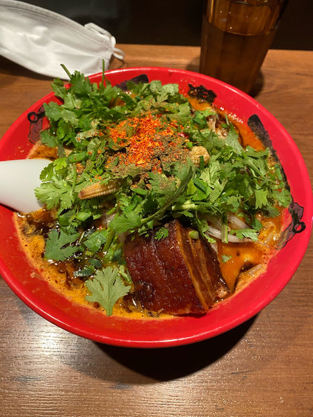 辛シビ味噌ラーメン パクチー 大盛り 辛シビ増し カラシビ味噌らー麺 鬼金棒のレビュー ラーメンデータベース