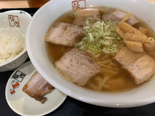 「ラーメン（サービス小ライス）」@喜多方ラーメン坂内 品川シーズンテラス店の写真