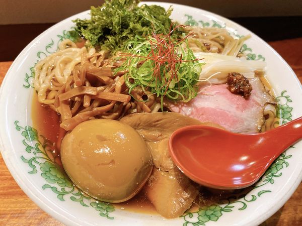 「極太中華麺味玉」@仙臺 くろく 定禅寺の写真