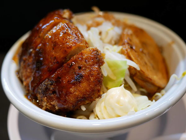 「メンチカツ二郎 脂」@らーめん 三極志の写真