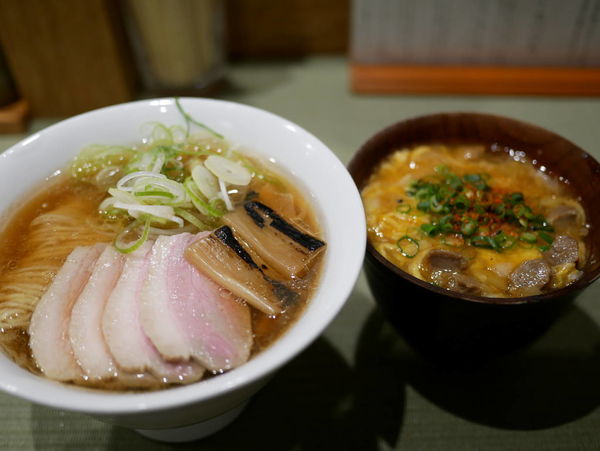 「鴨らぁめん＋コンフィ2枚サービス＋小親子丼」@らーめん 鴨to葱の写真
