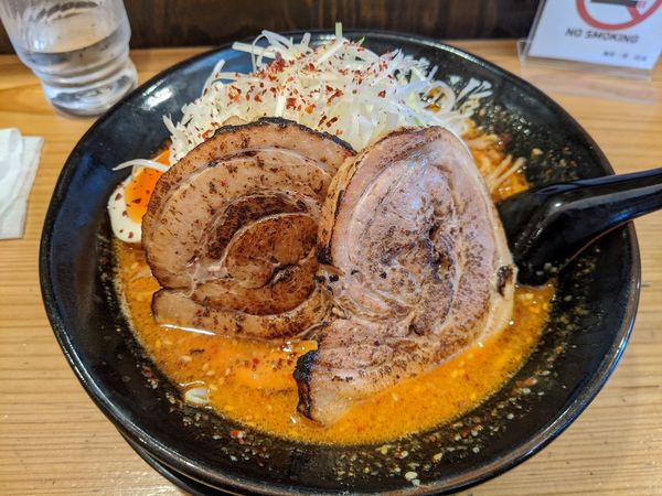 「赤辛味噌ラーメン　790円」@麺家一進の写真