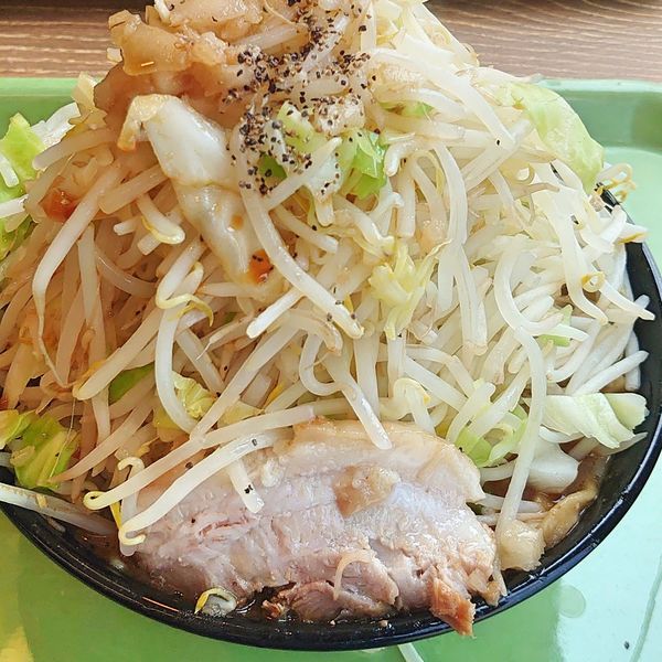 「味噌ラーメン(大)880 ヤサイダブル 背脂」@ジャンクガレッジ フォレオ菖蒲店の写真