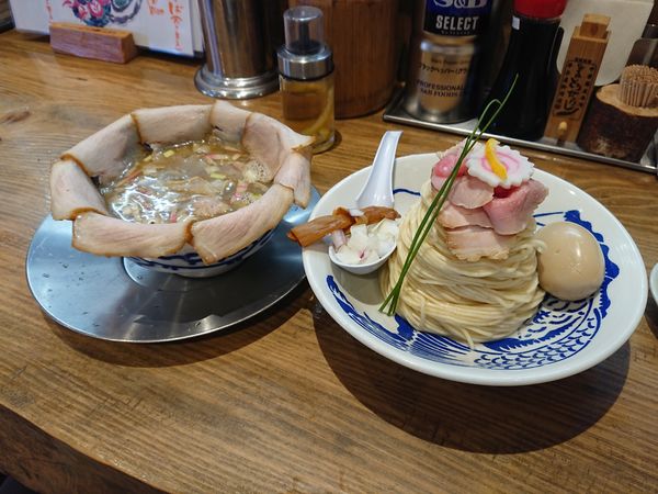 「期間限定 特つけそば 1000円」@中華そば ひらこ屋 㐂ぼしの写真