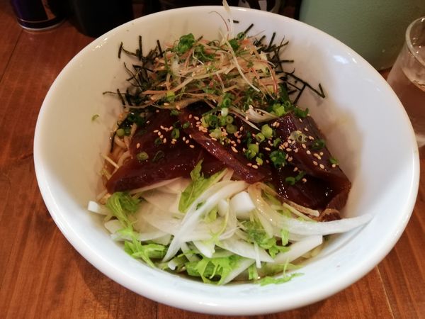 「カツオの漬けの冷やしのぶっかけ（限定）」@ニューカッパの写真