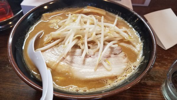 「信州味噌らあめん　中盛」@らあめん 寸八 総本店の写真