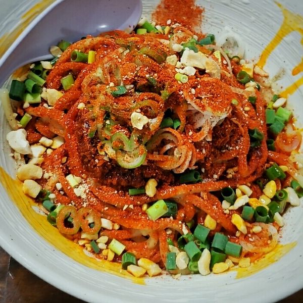 「【期間限定】汁なし冷やし担々麺（追い飯付） ８５０円」@三代目 むじゃきの写真