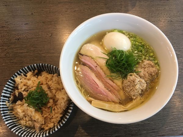 「特製地鶏そば」@らーめん楓の写真