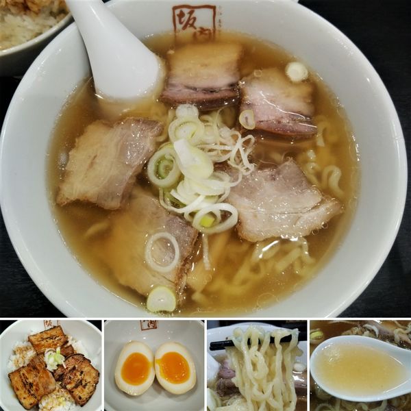 「炙り焼き豚ご飯セット　980円」@喜多方ラーメン 坂内 浅草店の写真