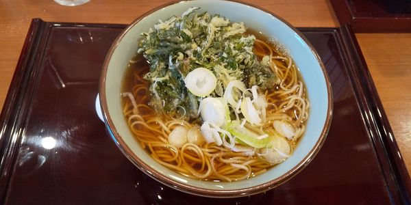 「春菊天そば」@文殊 成増店の写真