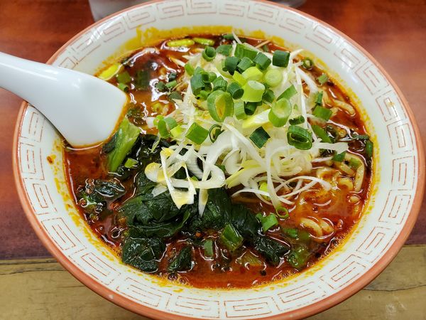 「ミニどらごんラーメン辛さ上級700円」@らーめん ドラごんちの写真