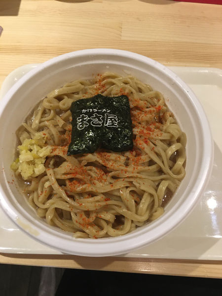 「醤油A麺」@かけラーメン まさ屋 渋谷店の写真