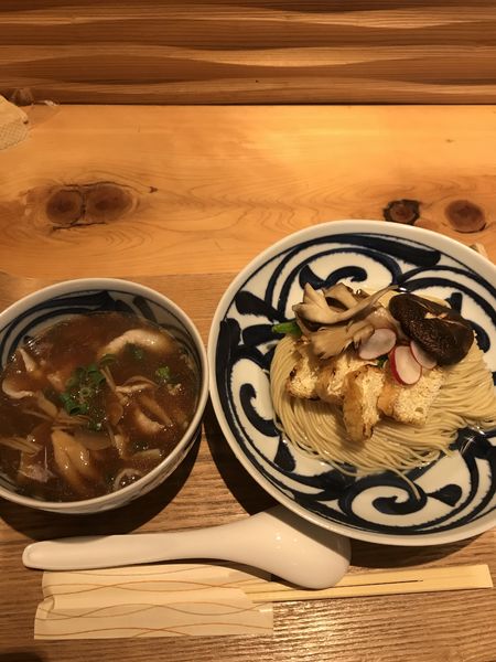 「限定　きのこのつけ蕎麦」@銀座 風見の写真