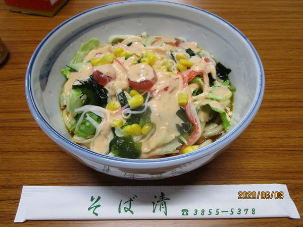 「サラダうどん 850円」@そば清の写真