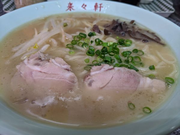 「ラーメン（Aセット：小ラーメン＋小焼飯）」@来々軒 北方店の写真