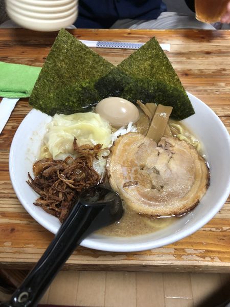 「ちょっとずつ全部のせラーメン　ランチローストビーフ丼」@塚越ラーメンの写真