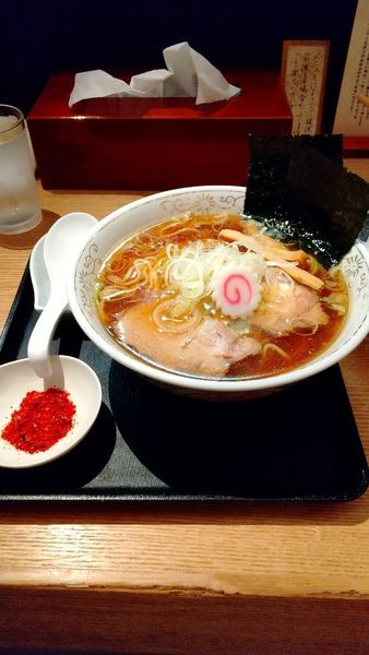 「中華そば＋ライス」@中華そば 勝本の写真