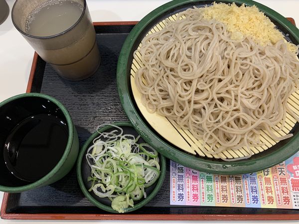 「もり+大盛サービス 340円」@ゆで太郎 池袋2丁目店の写真