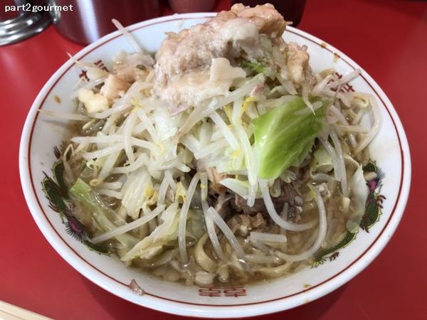 「小豚 「ニンニクアブラ」(850円)」@ラーメン二郎 千葉店の写真