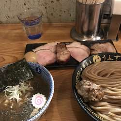 つけ麺(小)&白州ハイボール、岩出甲州