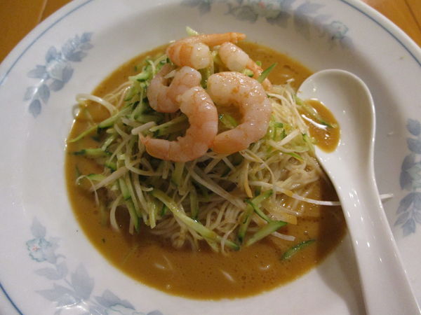 「【季節限定】黄金雲丹冷し麺 1370円」@中国ラーメン 揚州商人 末吉橋店の写真