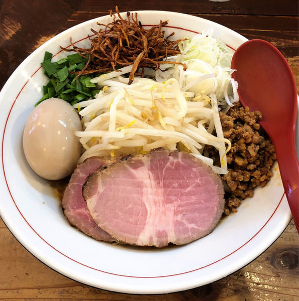 「【昼限定】味噌まぜそば(並.味玉サービス)」@東京味噌らーめん 鶉の写真
