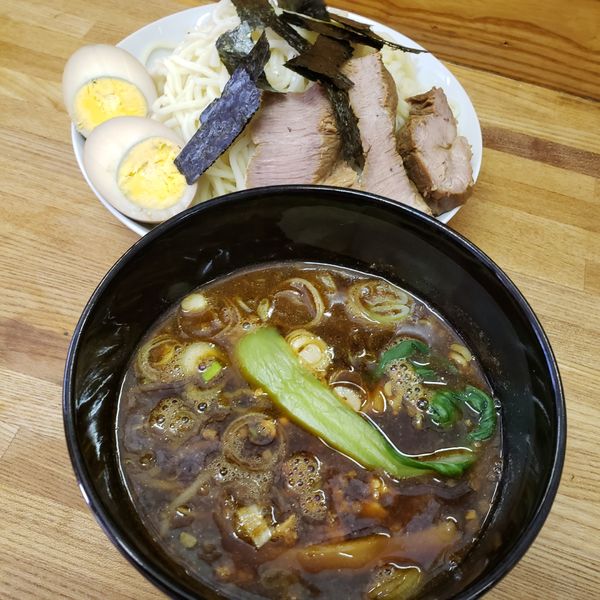 「つけ麺中盛り味玉」@はじめの写真