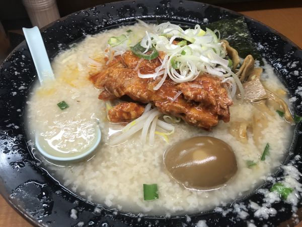 「ホルモンメン」@屋台ラーメンとんこつ貴生 稔台店の写真