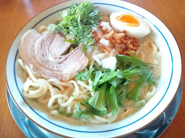 「グリーンカレーソバ（大盛） ￥880」@Q-CHANG CURRYの写真