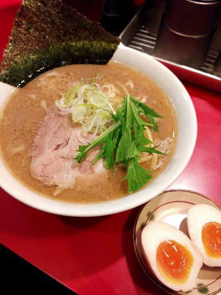 「あご塩ラーメン・味付玉子増し」@ラーメン三七十家の写真