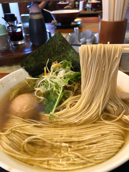 「辛味しおそば」@麺や食堂 本店の写真