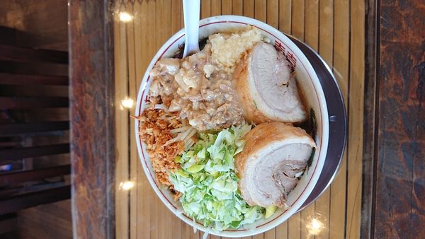 「ラーメン中 ヤサイちょい増し ニンニク アブラ」@麺屋 櫻弐の写真