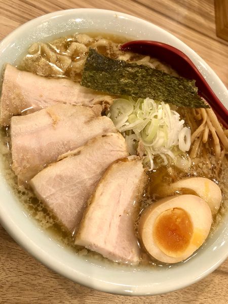 「【限定C】豚清湯と四種の煮干ラーメン￥1000＋味玉￥120」@くじら食堂 nonowa東小金井店の写真