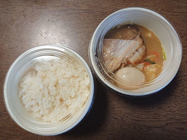 「【テイクアウト】濃菜丼＋味玉」@濃菜麺 井の庄 荻窪店の写真