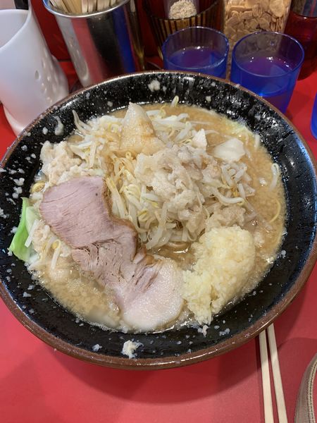 「コテ野菜ラーメン(850円)Twitterサービス中盛り」@家系ラーメン 王道 神道家の写真