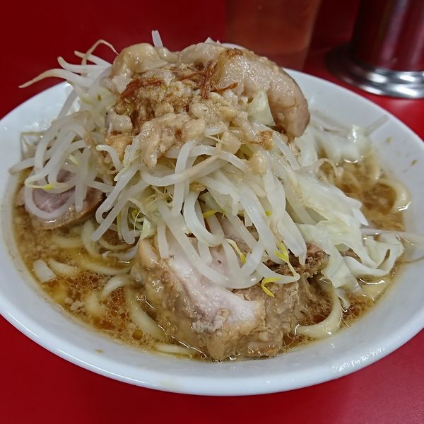 「小ラーメン 750えん」@ラーメン二郎 大宮公園駅前店の写真