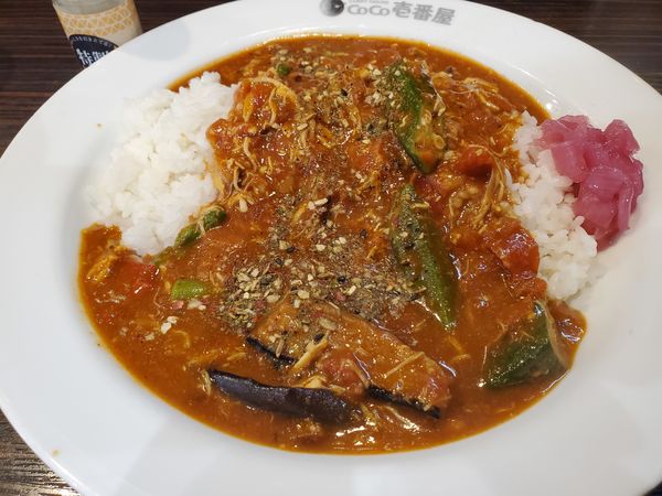 「THE チキベジ・3辛」@カレーハウスCoCo壱番屋 南区吉野町店の写真