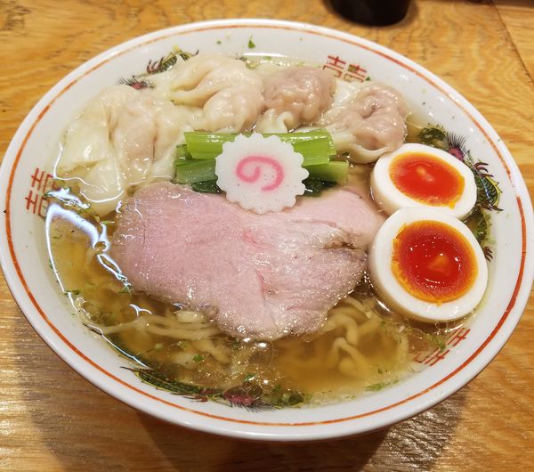 「全部入りワンタン麺(山椒)¥1240」@キング製麺の写真
