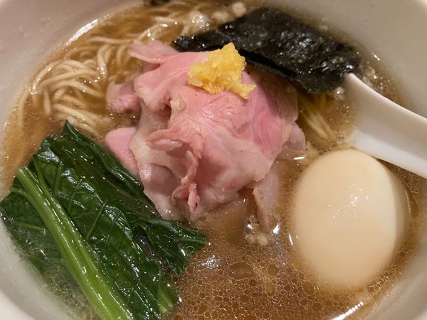 「[限定] 特製シマアジらーめん」@真鯛らーめん 麺魚の写真