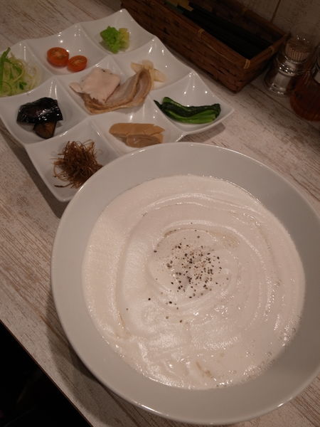 「エスプーマらーめん…1000円」@ラーメン亭 鶏和っ賛。の写真