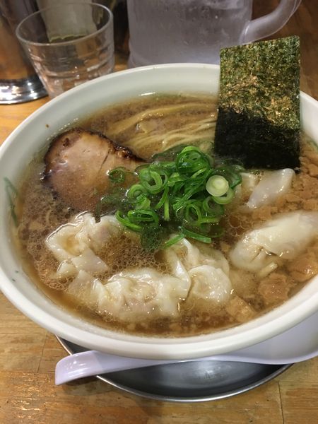 「流星背脂ジンジャーワンタン麺」@流星軒の写真