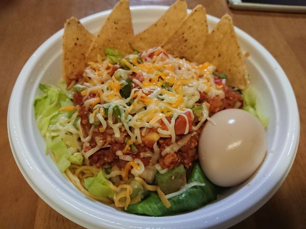 「【テイクアウト】タコミートとアボカドのまぜそば850円」@中華蕎麦 瑞山（ZUIZAN）の写真