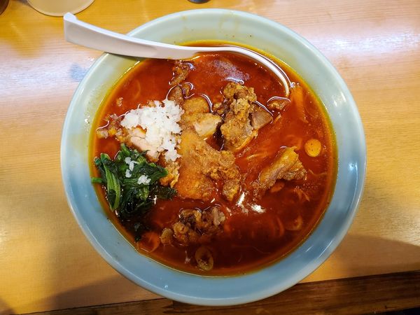 「唐揚げラーメン辛ミソ」@溝ノ口野郎の写真