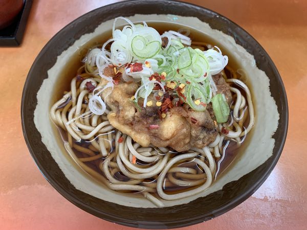 「いかげそ天そば 400円」@六文そば 須田町店の写真