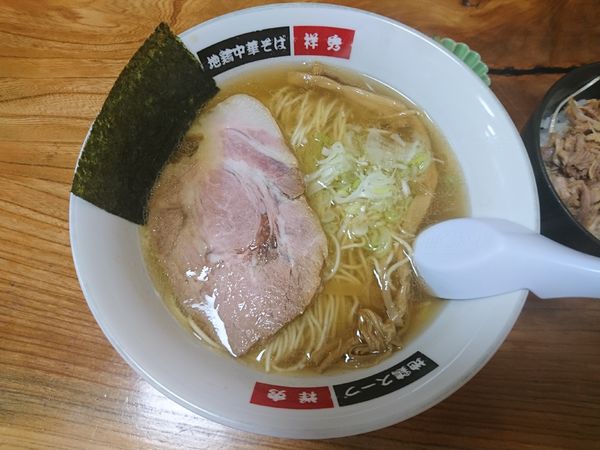 「中華そば（硬め）」@地鶏中華そば 祥秀の写真