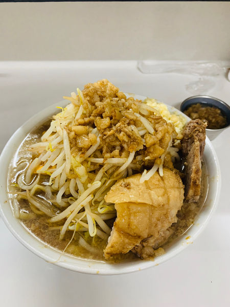「ラーメン小【全マシ】」@ラーメン荘 歴史を刻め なかもず店の写真