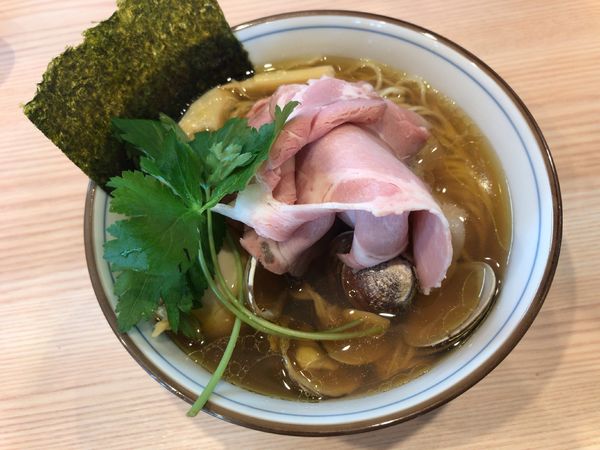 「特製蛤そば」@中華そば 四つ葉 東松山臨時店舗の写真