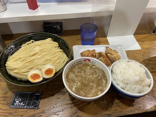 「鷄煮込みつけ麺」@ラーメン人生 JET 福島本店の写真