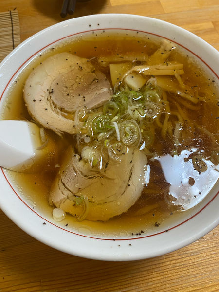 「ラーメン➕麺固め　６００円」@食彩や 鞍の写真