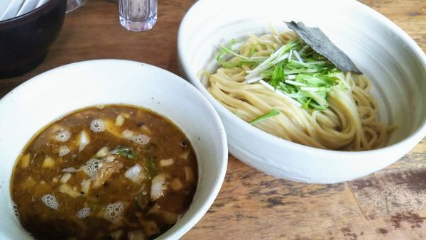 「濃い出汁つけそば」@日本橋 製麺庵 なな蓮の写真